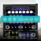 24 Inch Under Counter Beverage Refrigerator, 180 Can Drink Fridge