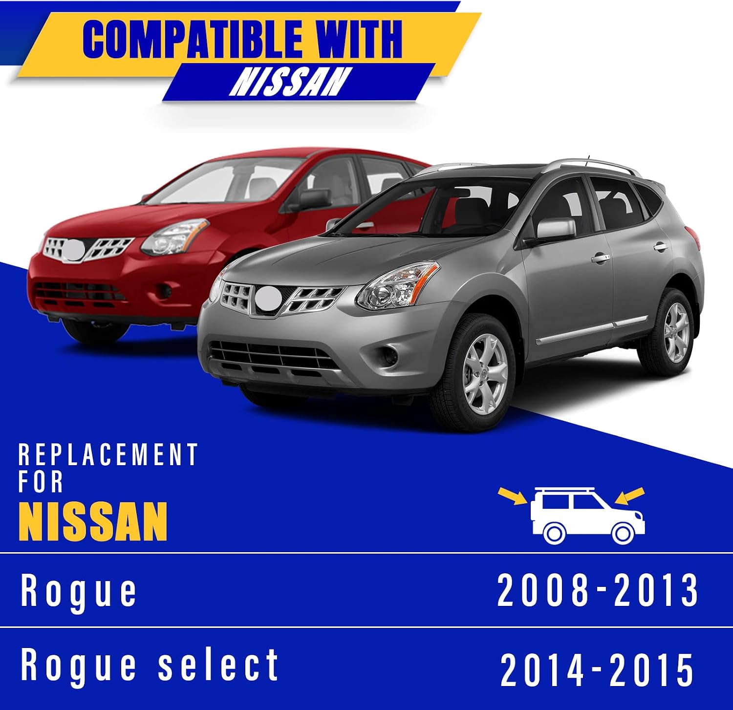 3 wipers Replacement for 2008-2013 Nissan Rogue/2014-2015 Nissan Rogue select, Windshield Wiper Blades Original