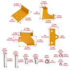 Wutist Transmission Hydro Bracket Kit Compatible with Raptor SD SDX Hustler
