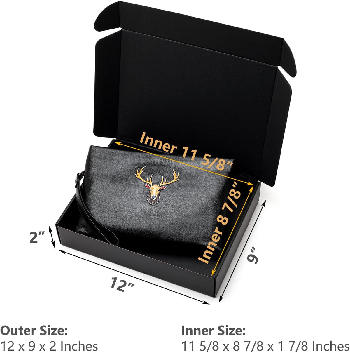 Shipping Boxes 12x9x2 Inches 25 Pack Black Corrugated Cardboard