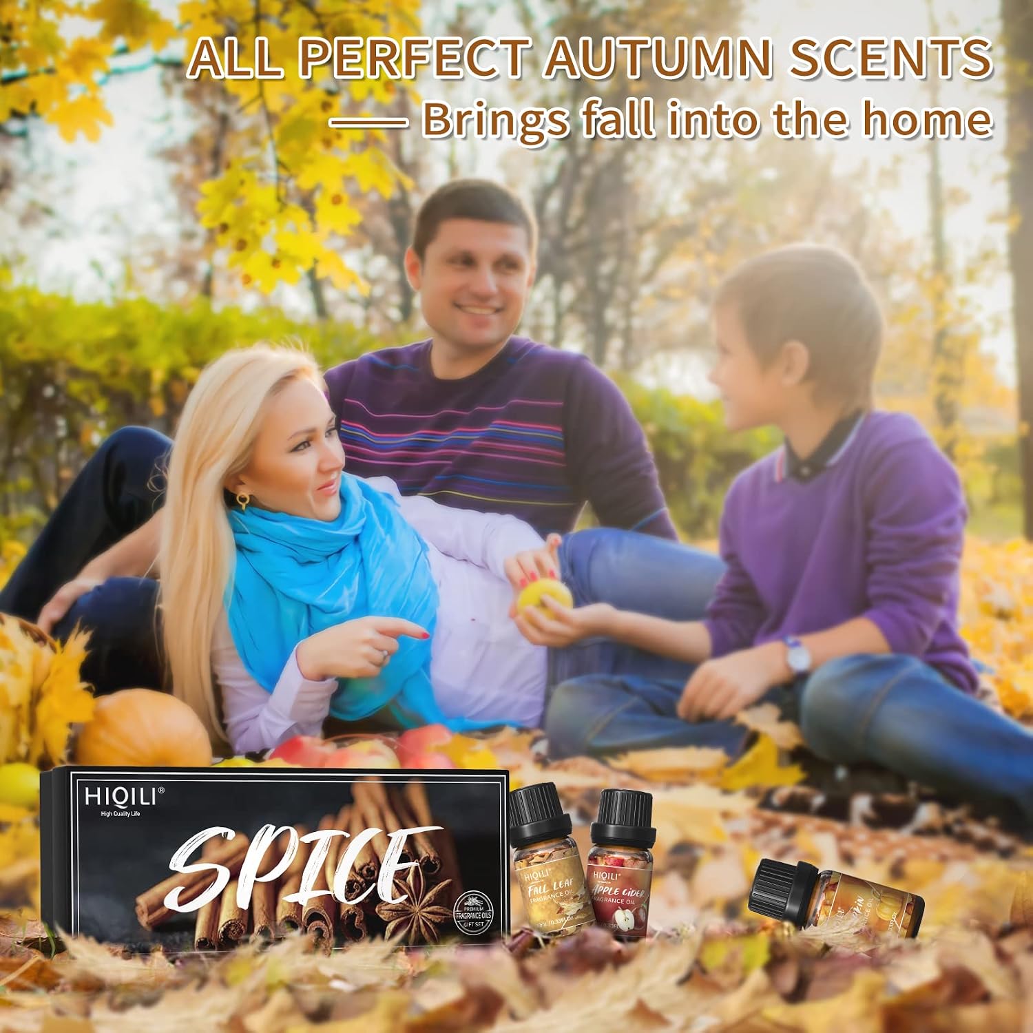 Spice Fragrance Oil Trial Set, Scented Oil for DIY Candle & Soap | Fall Essential Oils for Diffuser Home, Cinnamon
