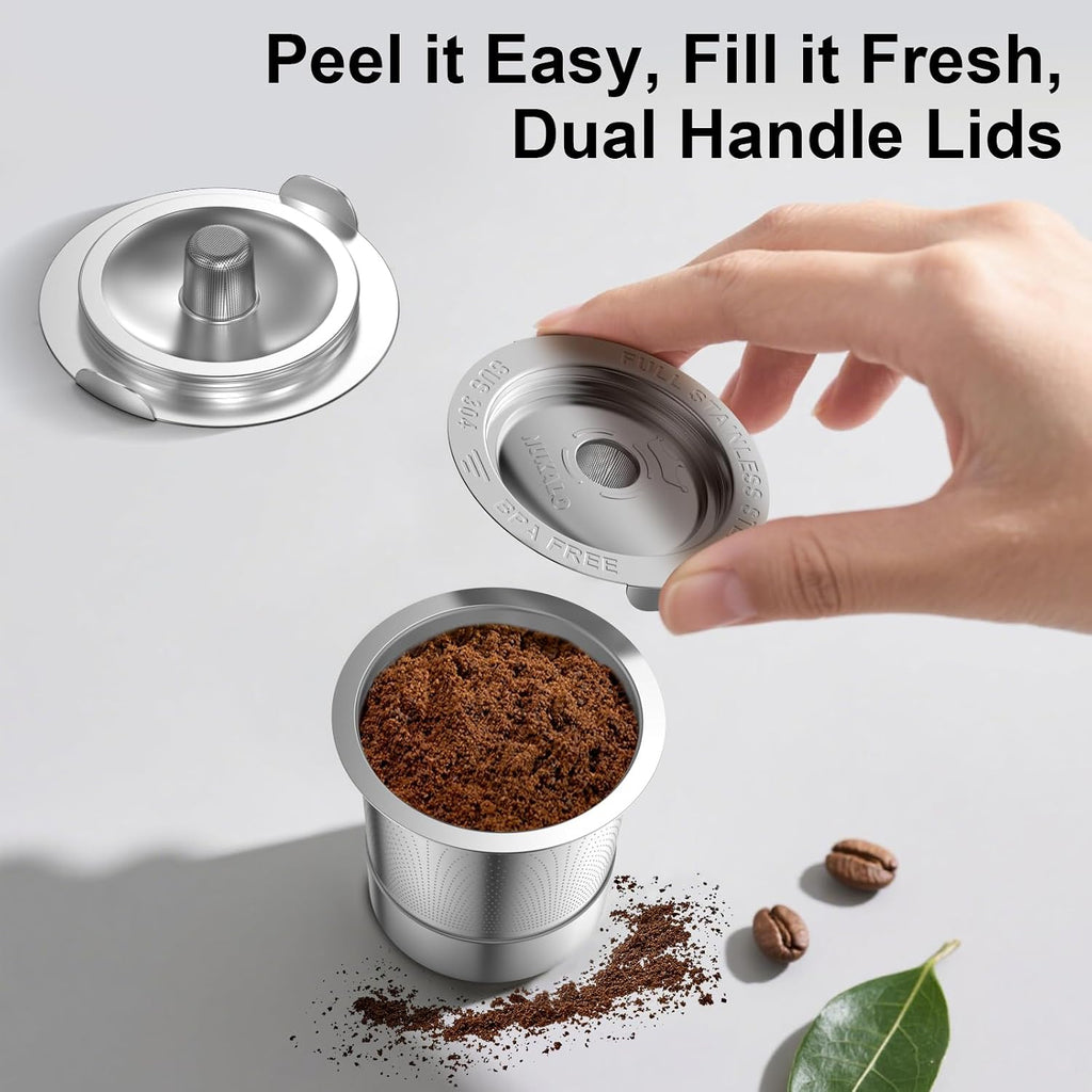 Reusable K Cups for Keurig: Full Stainless Steel Refillable K Cups, Reusable Coffee Filter for Keurig 1.0 Coffee