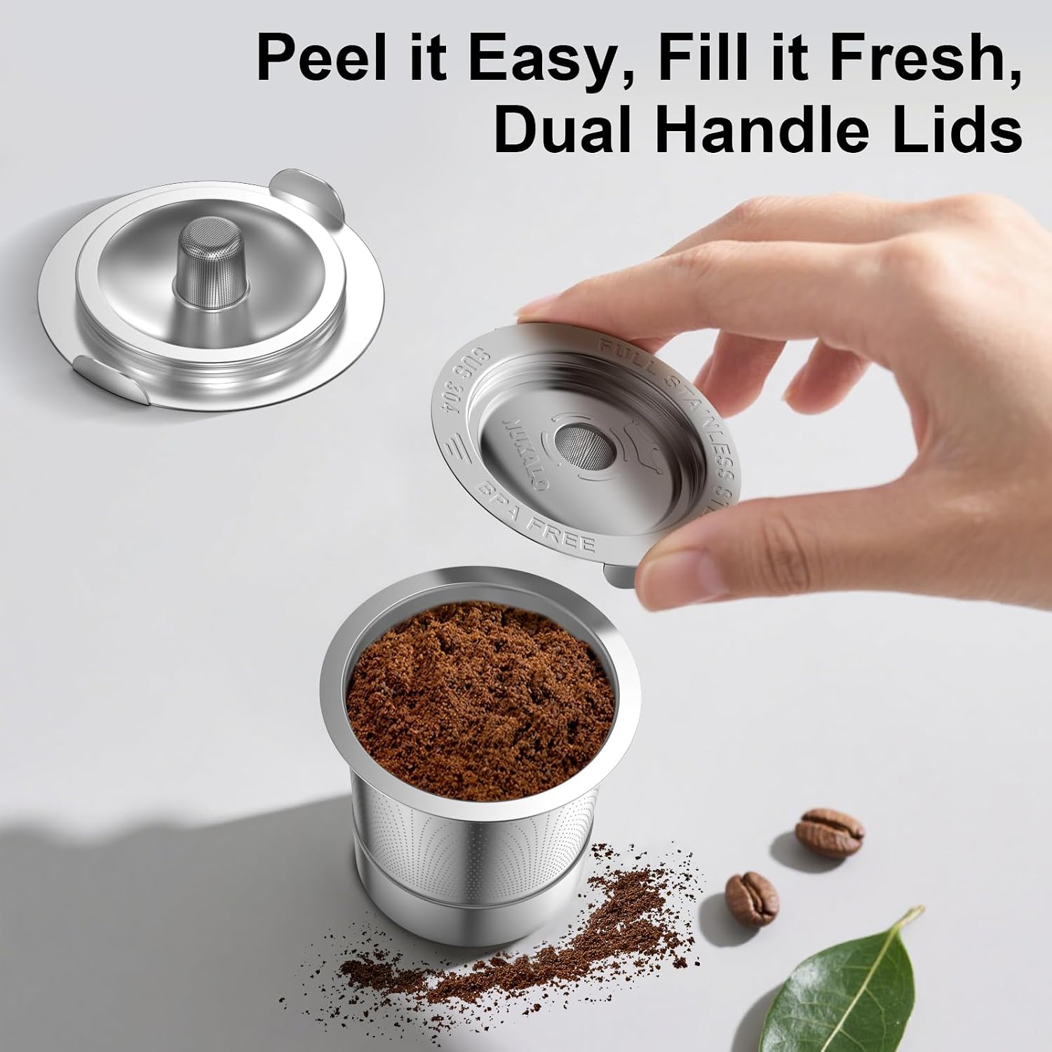 Reusable K Cups for Keurig: Full Stainless Steel Refillable K Cups, Reusable Coffee Filter for Keurig 1.0 Coffee