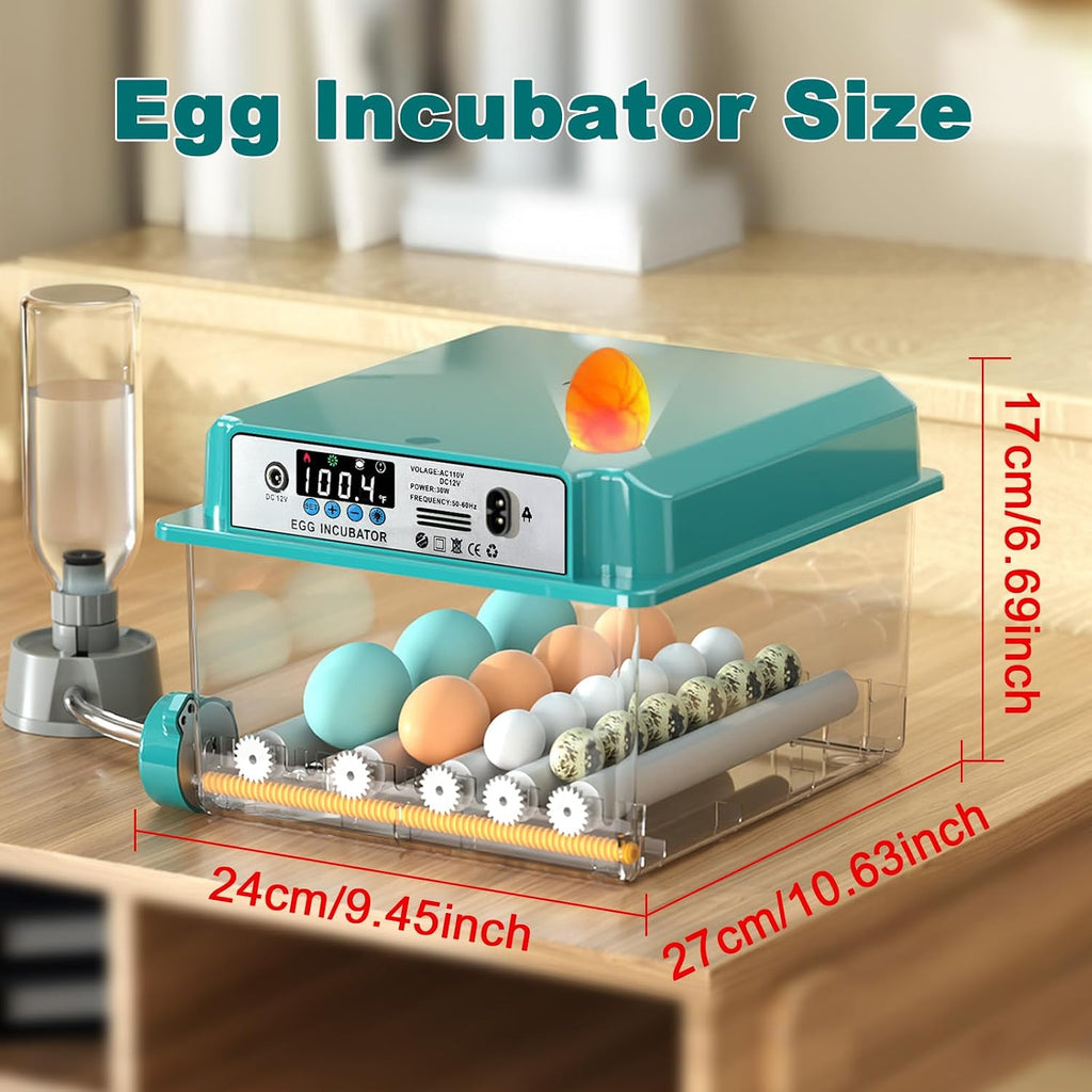 16 Eggs Incubators for Hatching Eggs, Egg Incubator with Automatic Egg Turning and Temperature Control, Chicken Egg