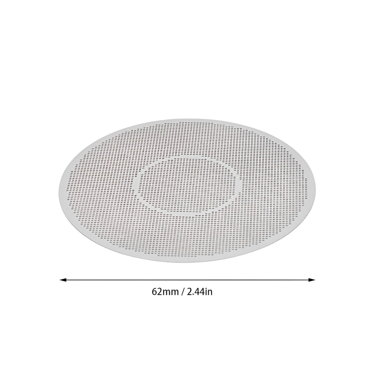 2 Pcs 62mm Stainless Steel Disc Coffee Filter for Coffee Maker