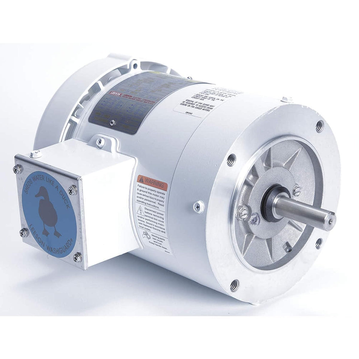 Leeson / Regal Beloit - 119469.00 - 1-1/2 HP Washdown Motor, 3-Phase, 1750 Nameplate RPM, 230/460 Voltage, Frame 56C