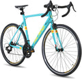 HILAND 700C Road Bike for Adults, 14 Speeds Racing Bicycle for Men Women | Lightweight aluminum frame, 14-speed