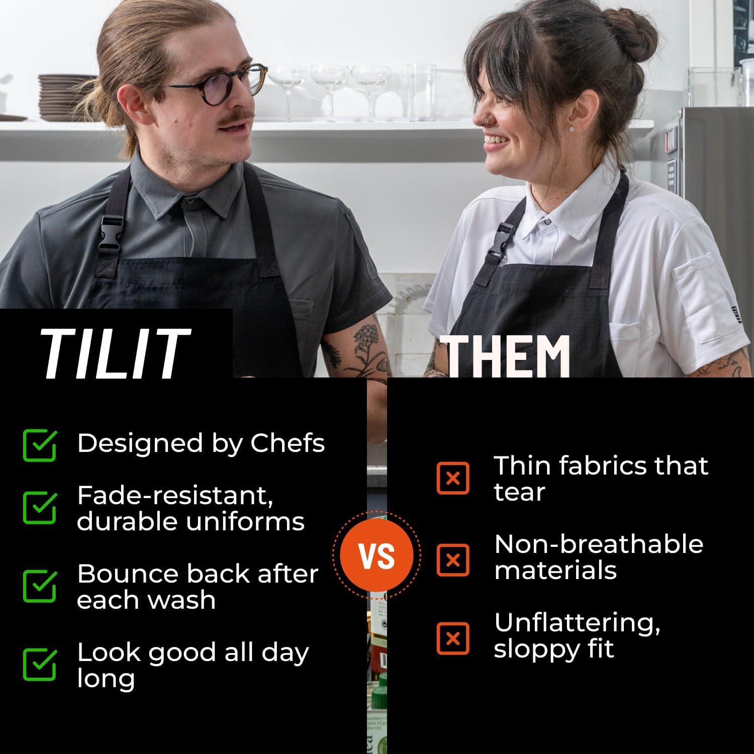 Supply Chef Coat for Men, Premium Design and Functionality (XS-4X)