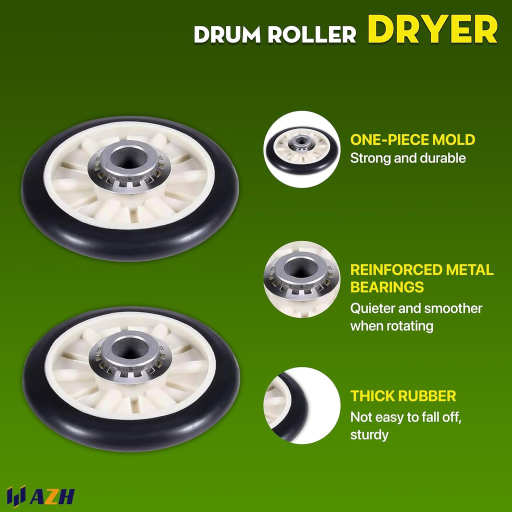 Dryer Roller Belt Kit Replaces For Whirlpool WED4815EW1, Maytag MEDX655DW1