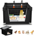 Large Brooder Box for Chick 42" x 42" x 36.6", Brooder Pen for Chicks Ducks Quail, Temperature-Adjustable Bulb Set