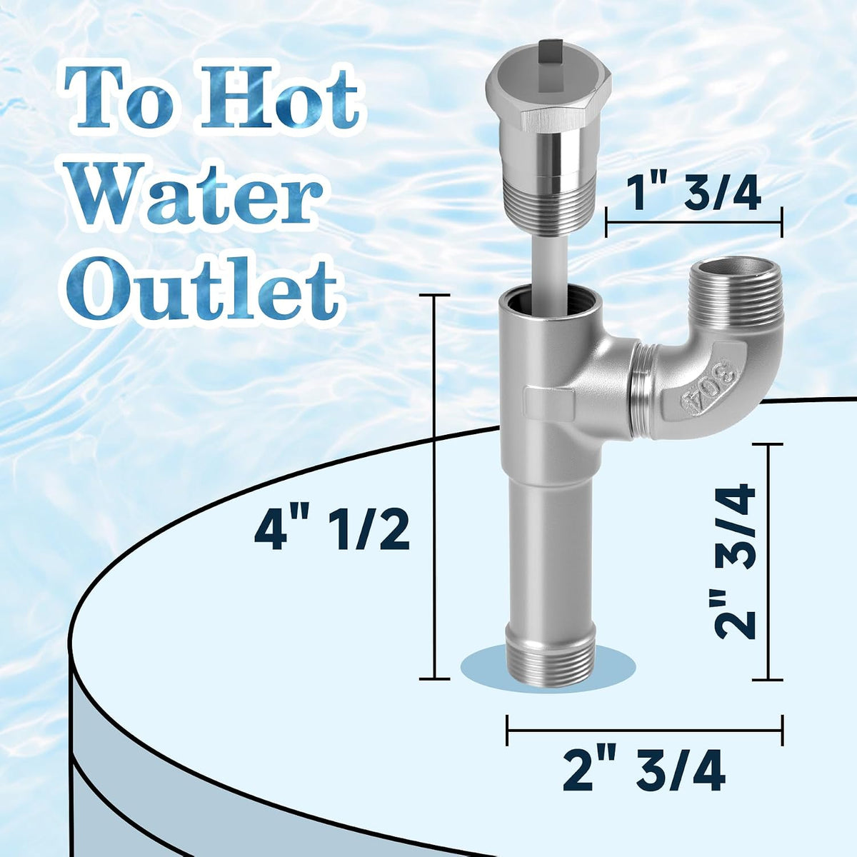 Upgrade Powered Anode Rod, Compatible with Bradford White Water Heater
