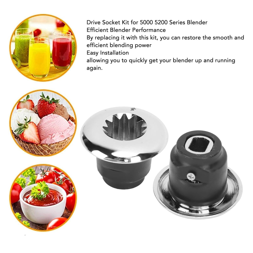 Zerodis Premium Blender Drive Socket Kit 2pcs Replacement Part for 5000 5200 Series Essential Blender Accessories Ensure and Efficient Blending (BL-04)