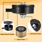 OwnMy 1 Set Air Compressor Silencer with 3 Air Compressor Intake Filters
