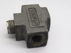 3FC2 3/8IN NPTF, Anodized Aluminum, Flow Control Valve, in LINE, Screw Adjustment