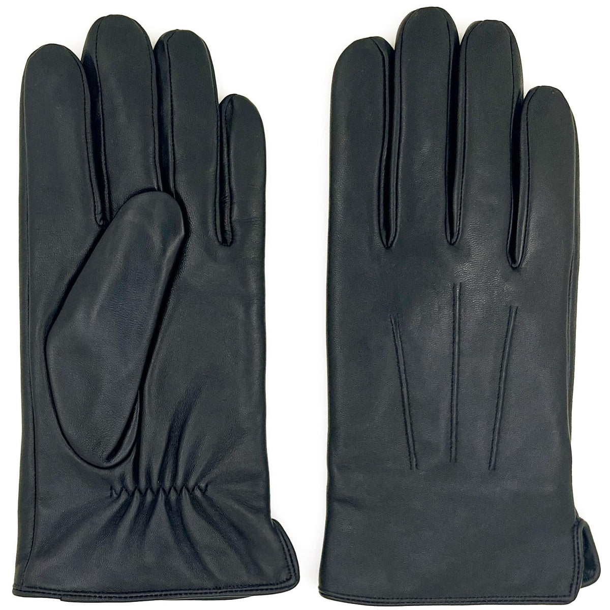 Luxury Mens Leather Gloves Fleece Lined-Soft Comfortable Lambskin