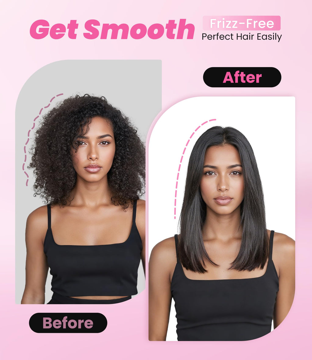 Flat Iron Hair Straightener, 1-3/4 Inch Wide Plate