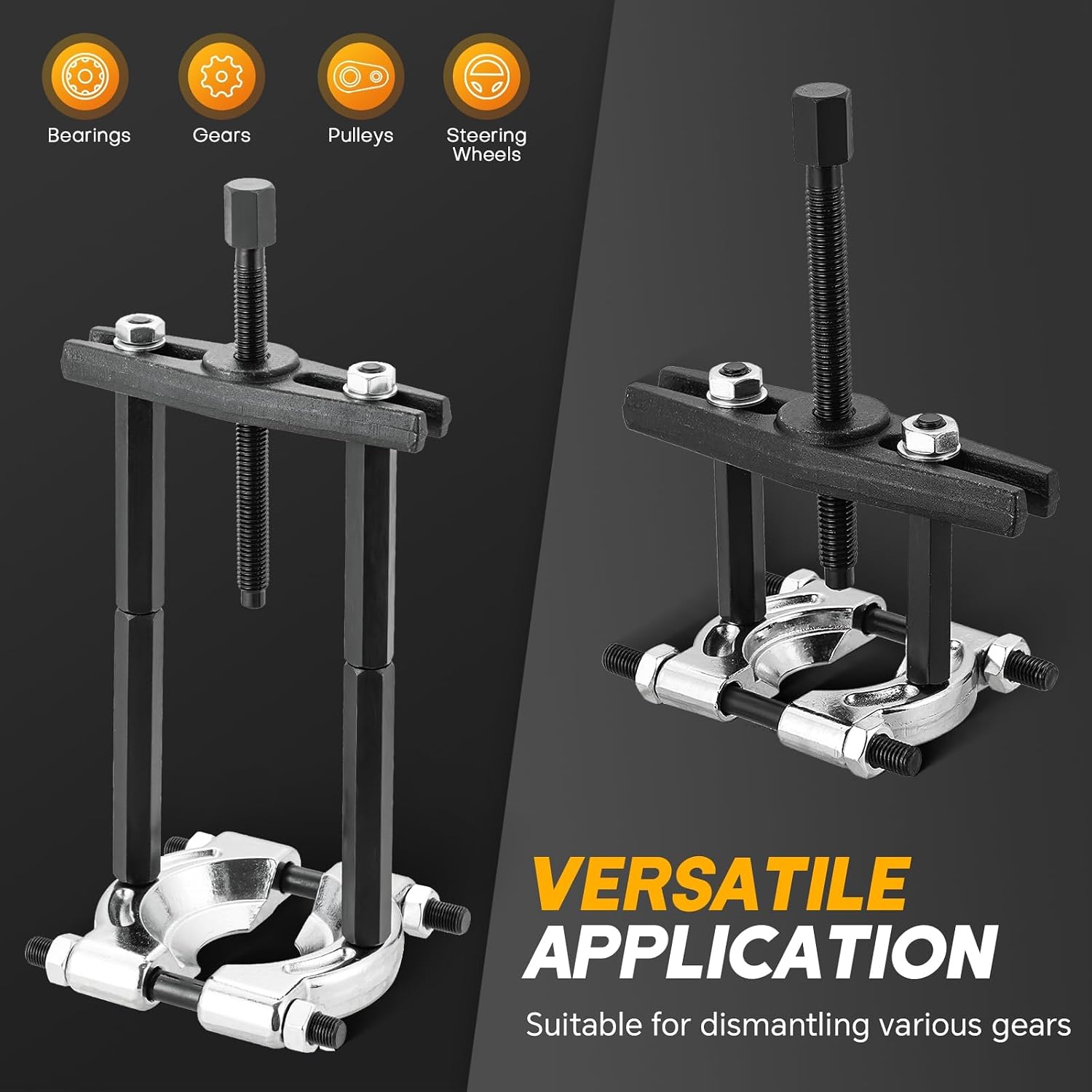 12-Piece Bearing Separator and Puller Set 5 Ton Capacity