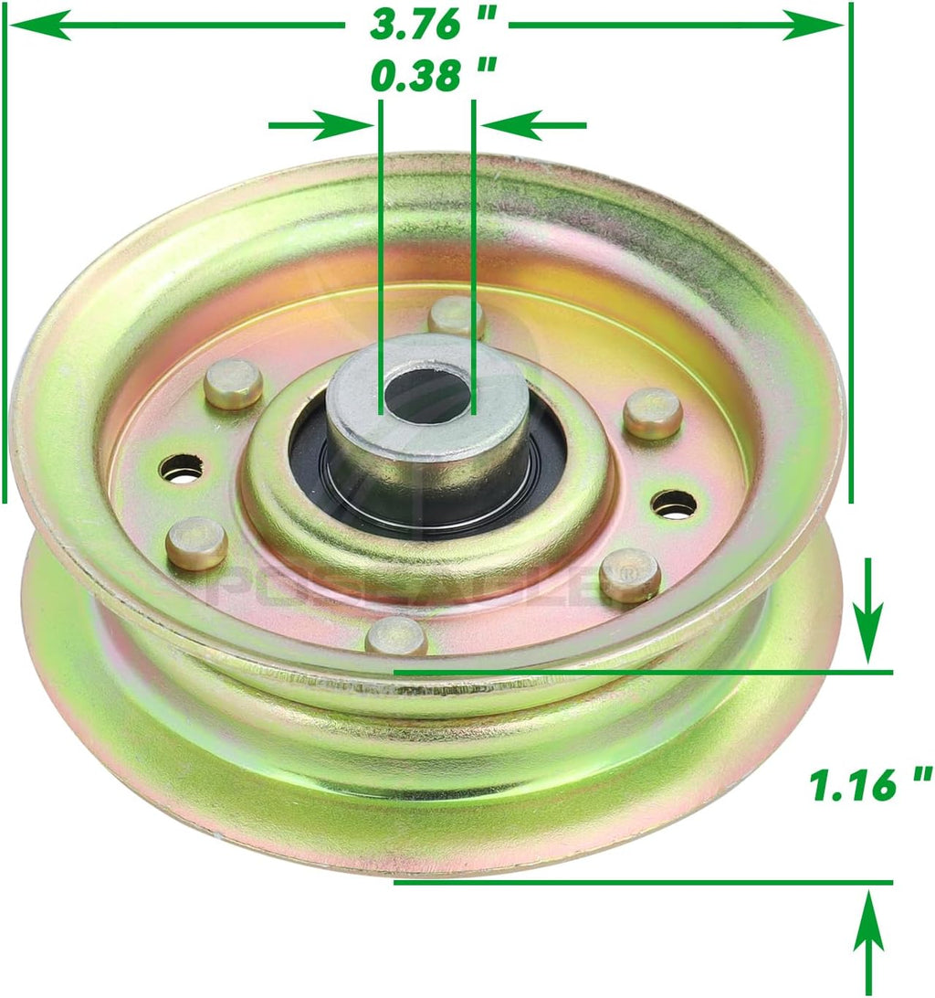 2 Pack 131494 Idler Pulley Craftsman for Craftsman 42" LT1000 Deck