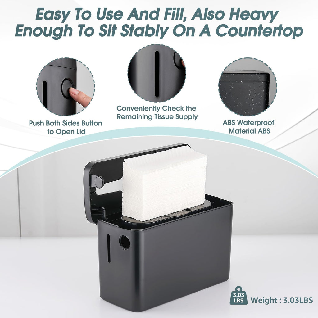 Multifold Paper Towel Dispenser Countertop, Black