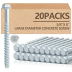 20 Pack 5/8 x 8 Concrete Anchors and Screw Kits Galvanized