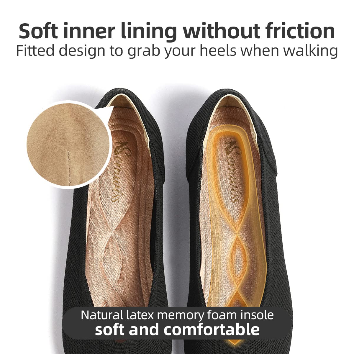 Women's Ballet Flats Comfortable Work Dressy Pointed Toe Shoes