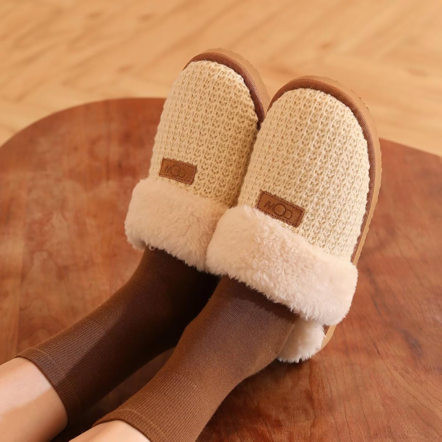 Cozy House Slippers for Women with Memory Foam Fuzzy Shoes for Indoor