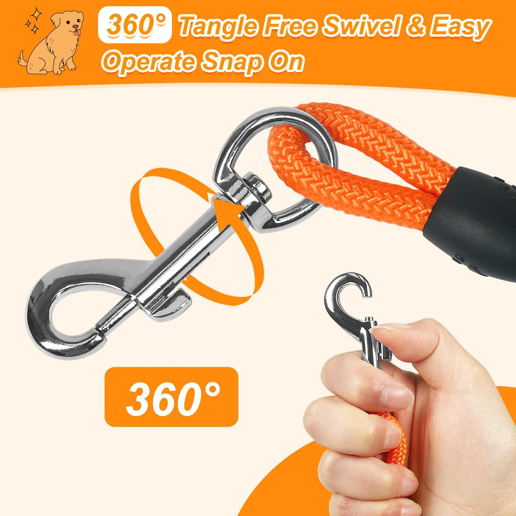 Long Dog Leash, 32ft Floating Dog Training Leash, Orange