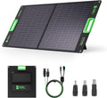 100W Portable Solar Panel for Jackery/Ecoflow/Bluetti Power Station | Foldable Solar Charger w/Kickstands, High