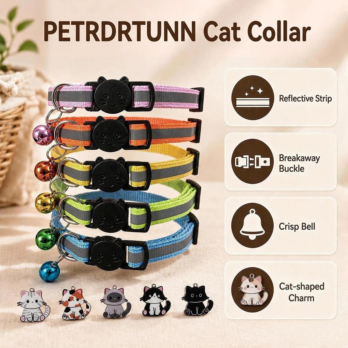 Cat Collar, 5 Pack