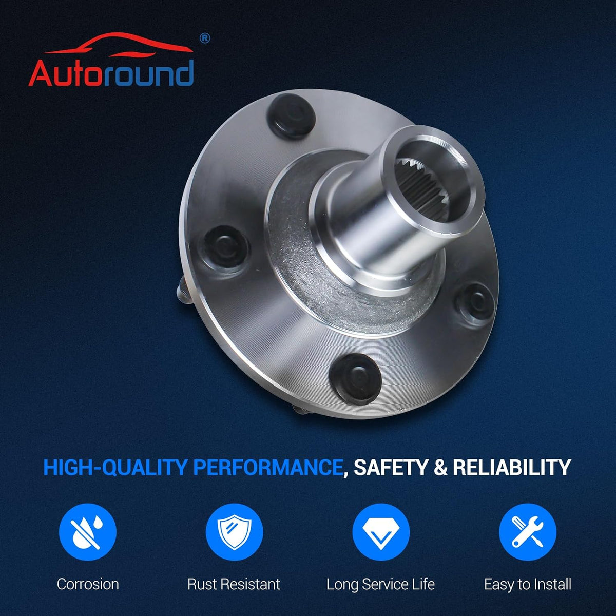 Autoround 518515 Front Wheel Hub Assembly Fits Ford Escape 2001-2012