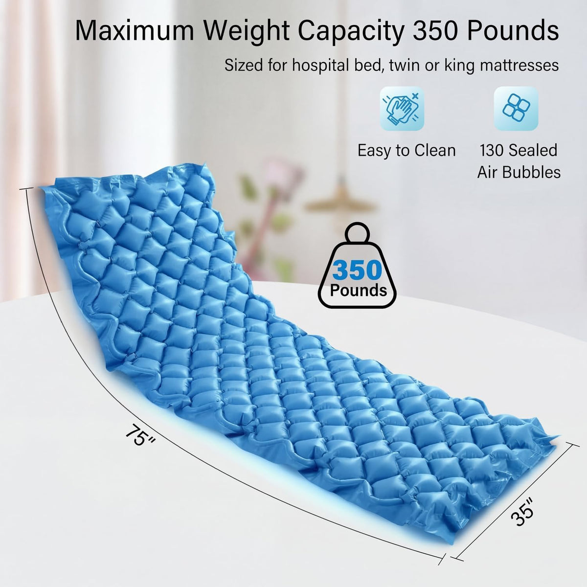 Alternating Pressure Mattress with Electric Quiet Pump, Pressure Sore Pad