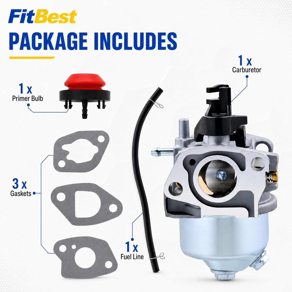FitBest 951-10881 Carburetor Kit Compatible with MTD 2P70MU Lawn Mower