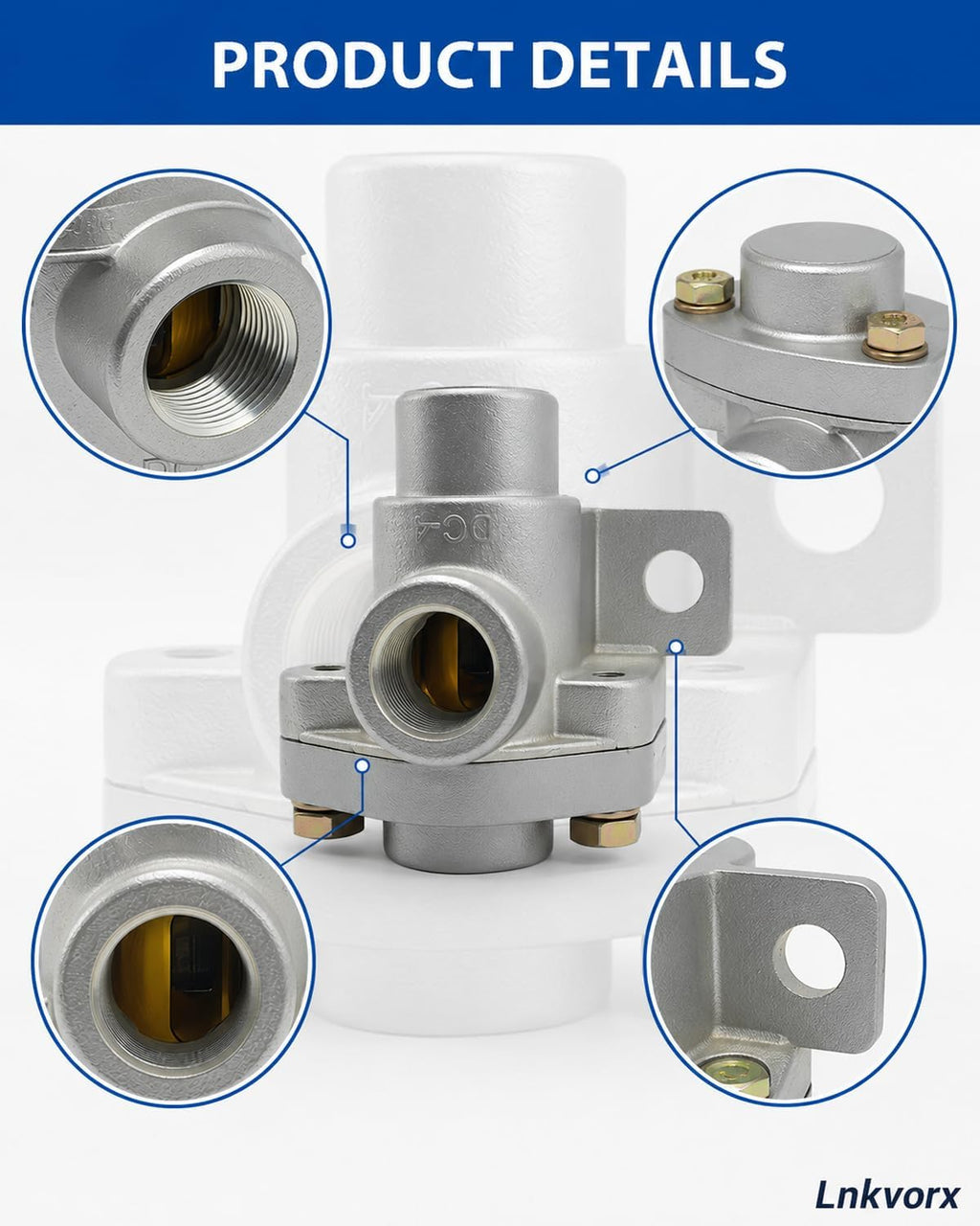 278614 DC-4 Double Check Valve, 3/8 in NPT, Compatible with Bendix