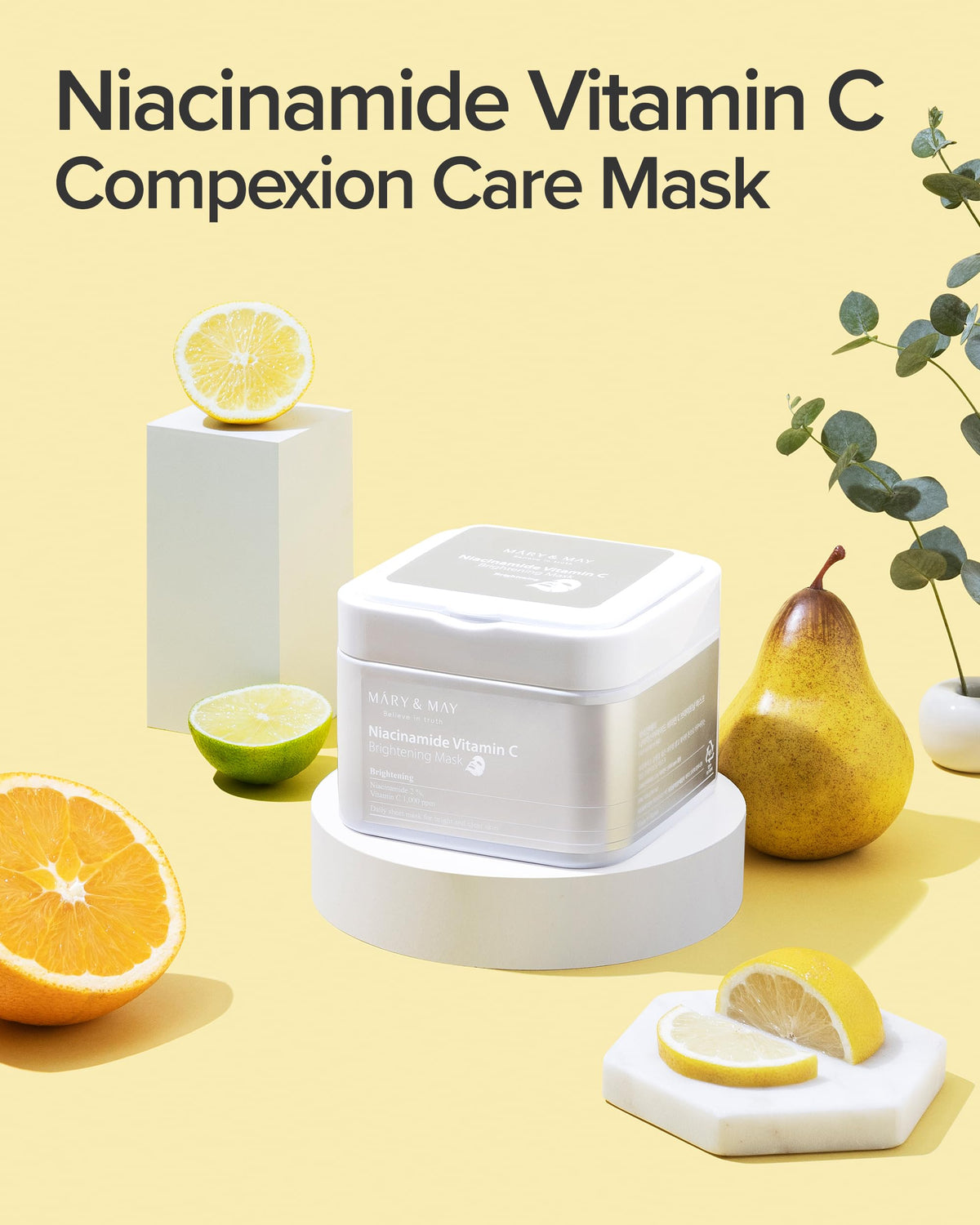 Niacinamide + Vitamin C Daily Sheet Mask, 30 Sheets Pull-Out