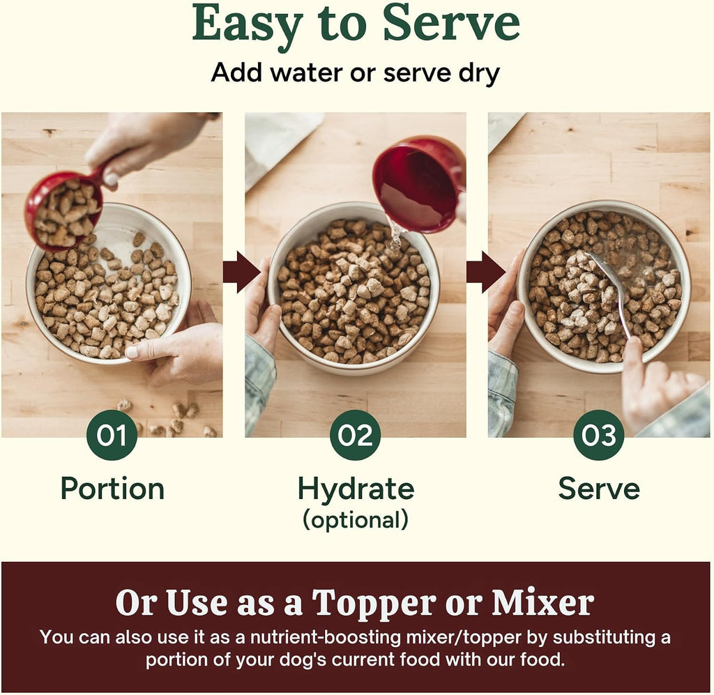 Freeze-Dried Raw Dog Food – Chicken Recipe with Liver & Organs, High Protein, Omega-3s, Fruits, Veggies & Superfoods