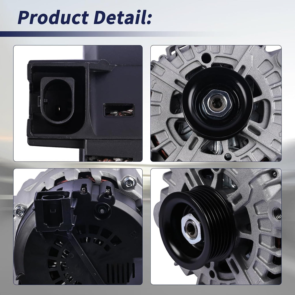 Alternator 13.5V 180AMP 37300-3L060 373003L060 Compatible with Hyundai Palisade 2020-2023 Kia Telluride 2020-2022 3.8L