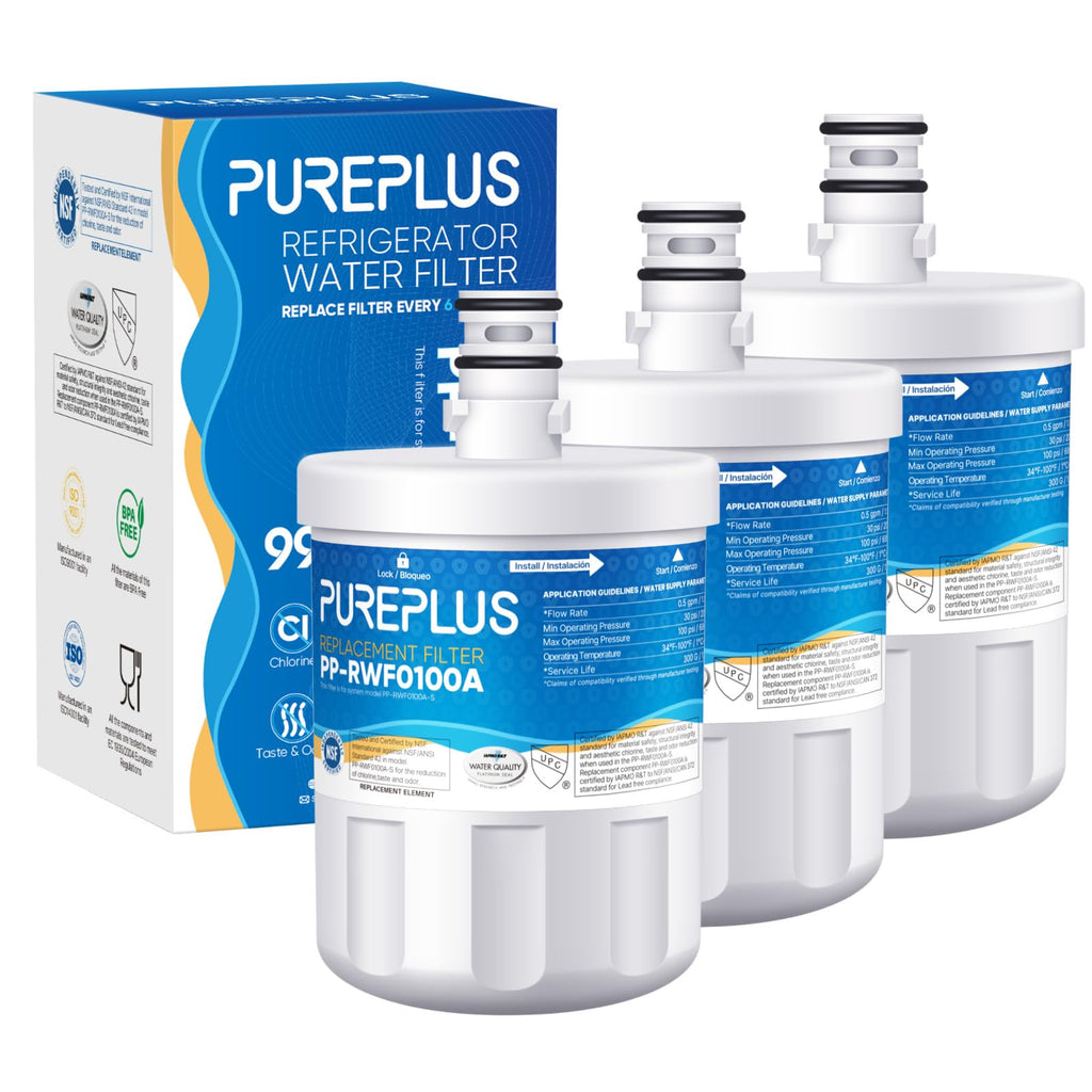 RWF0100A Water Filter Replacement for LG LT500P 3 Pack