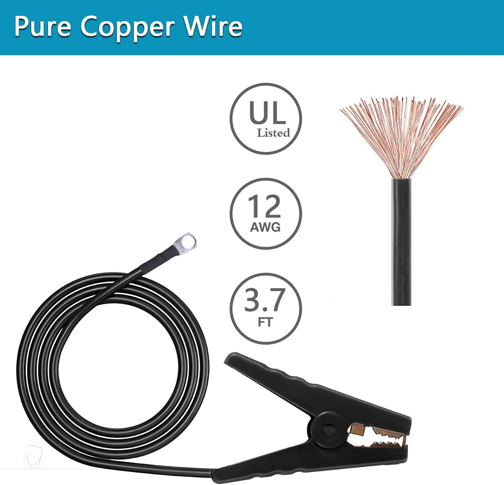 Electric Fence Wire - Grounding Rod, Connect The Energizer and Electric Fence Charger Solar Powered, Solar Electric