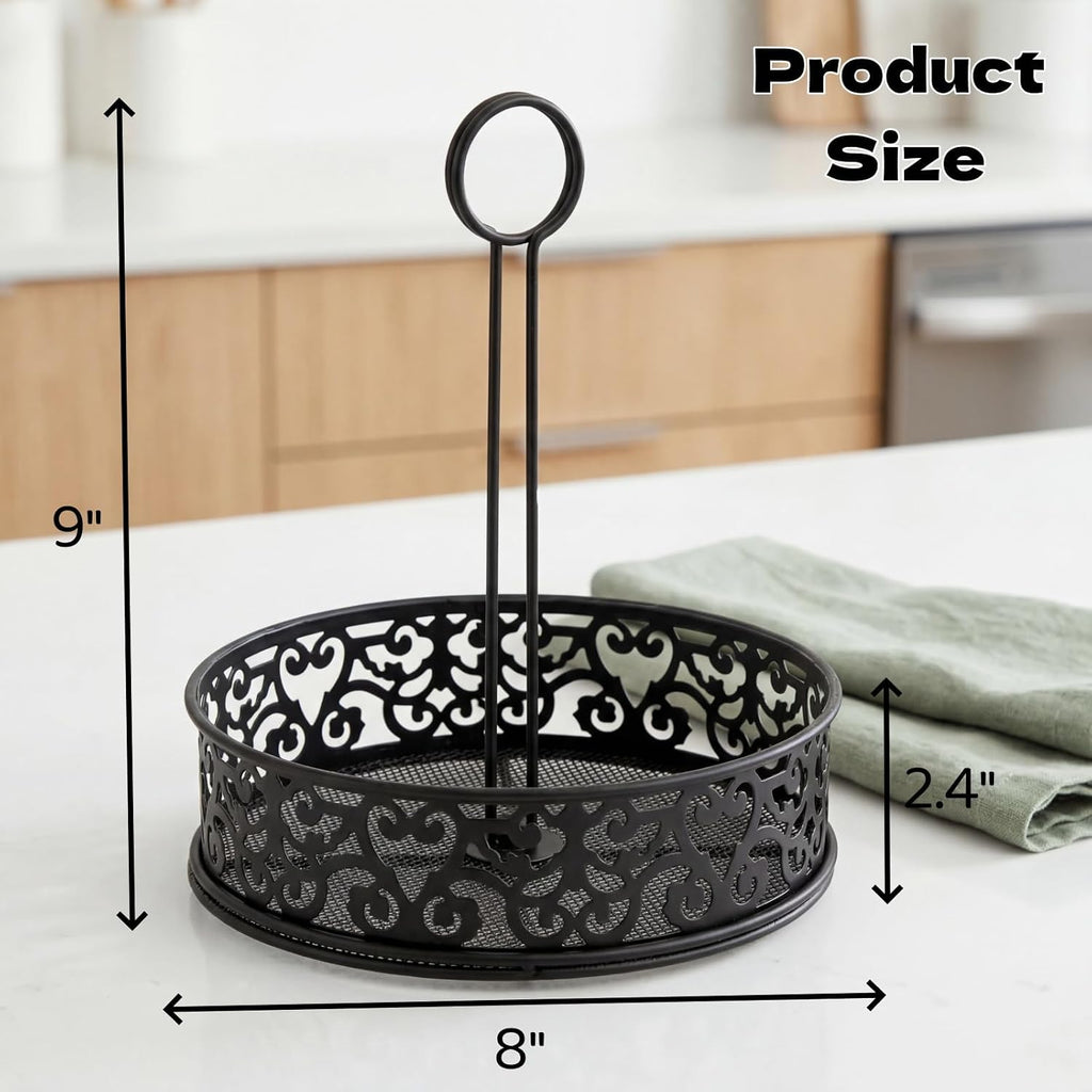 2 Pack Condiment Caddy with Menu Number Card Holder