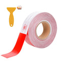 Reflective Tape for Trailers 2" x 150' Red & White Outdoor Waterproof