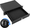 2U Rack Mount Drawer, Server Rack Drawer w/Combination Lock