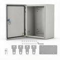 Outdoor Electrical Enclosure, 12 * 10 * 6in Cold Rolled Steel Box