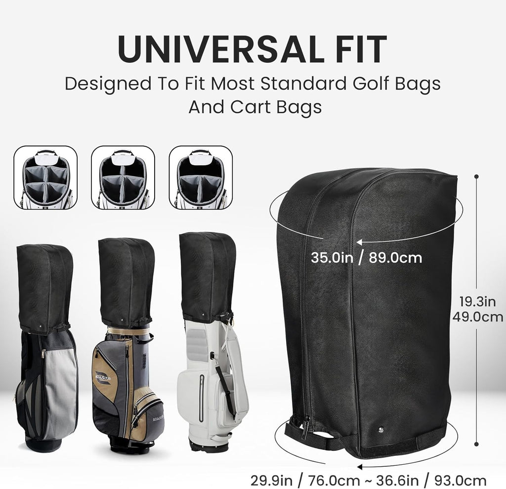 Golf Bag Rain Cover Adjustable Hood