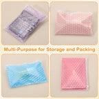 Clear Bubble Bags 9"x6" Pink 2Pcs Heart Bubble Wrapping Pouches