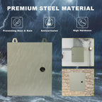 Waterproof Electrical Enclosure 12 x 10 x 6'', Electrical Junction Box with Reinforced Lock, Outdoor Electrical Box Weatherproof