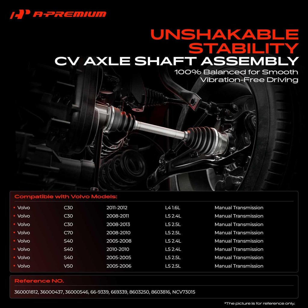 A-Premium CV Axle Shaft Assembly Compatible with Volvo