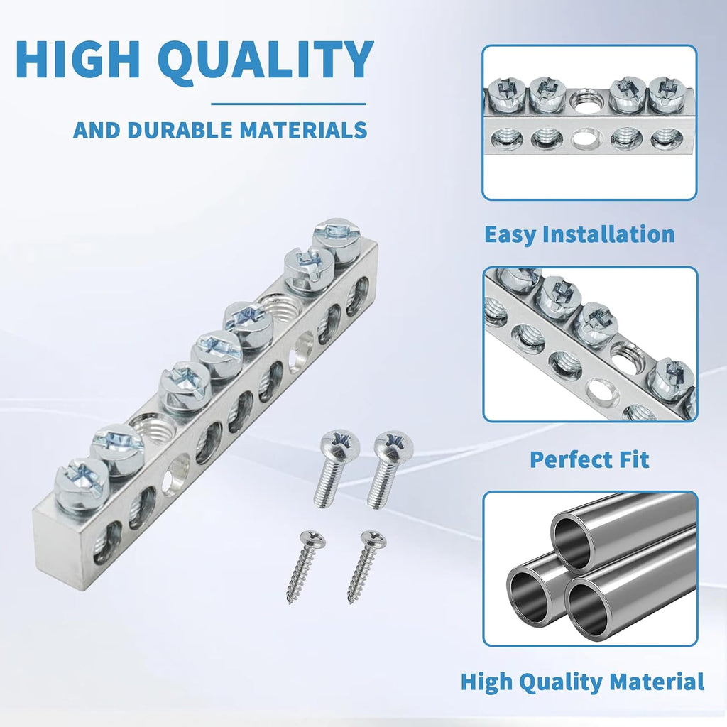 PK7GTACP 7 Terminal Ground Bar Kit for Square D Electrical Panels 1-Pack