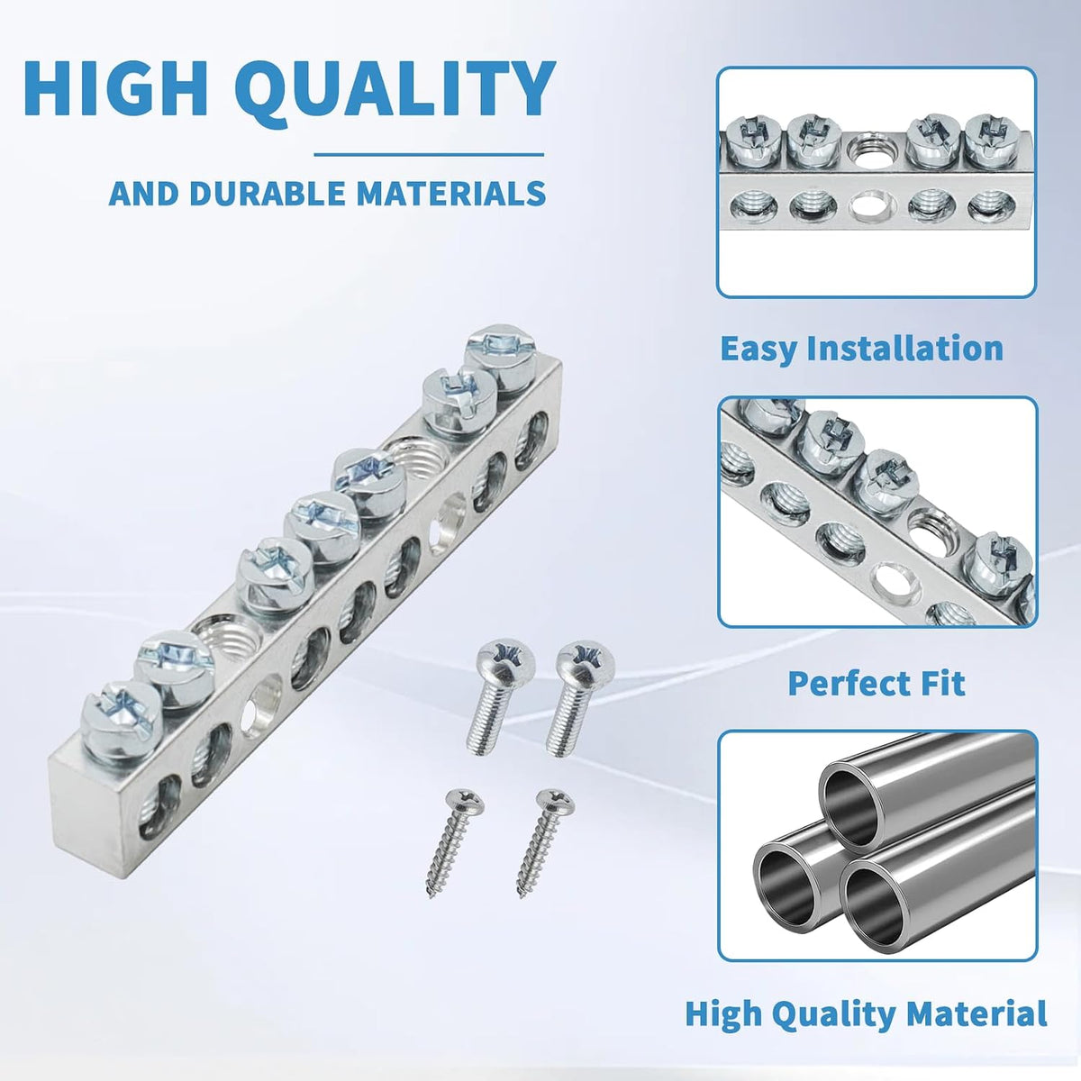 PK7GTACP 7 Terminal Ground Bar Kit for Square D Electrical Panels 1-Pack