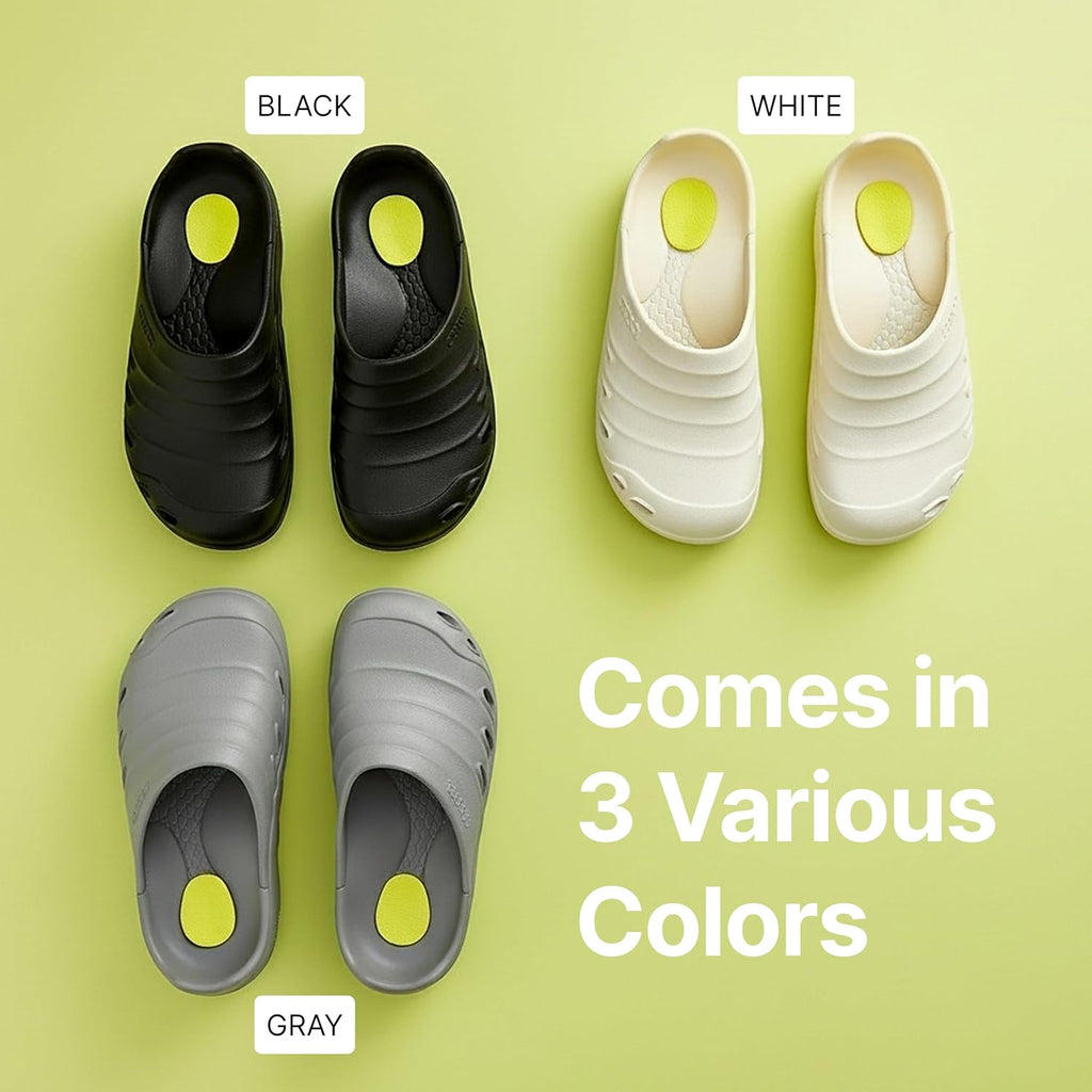 Healing Max M1 - Unisex Arch Support Work Clogs, Shock-Absorbing, Lightweight Medical & Nursing Orthotic Slip-On