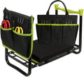 Garden Kneeler and Seat, Heavy Duty Gardening Stool with 1.8" Thick Detachable Kneeling Pad, Foldable Bench Chair